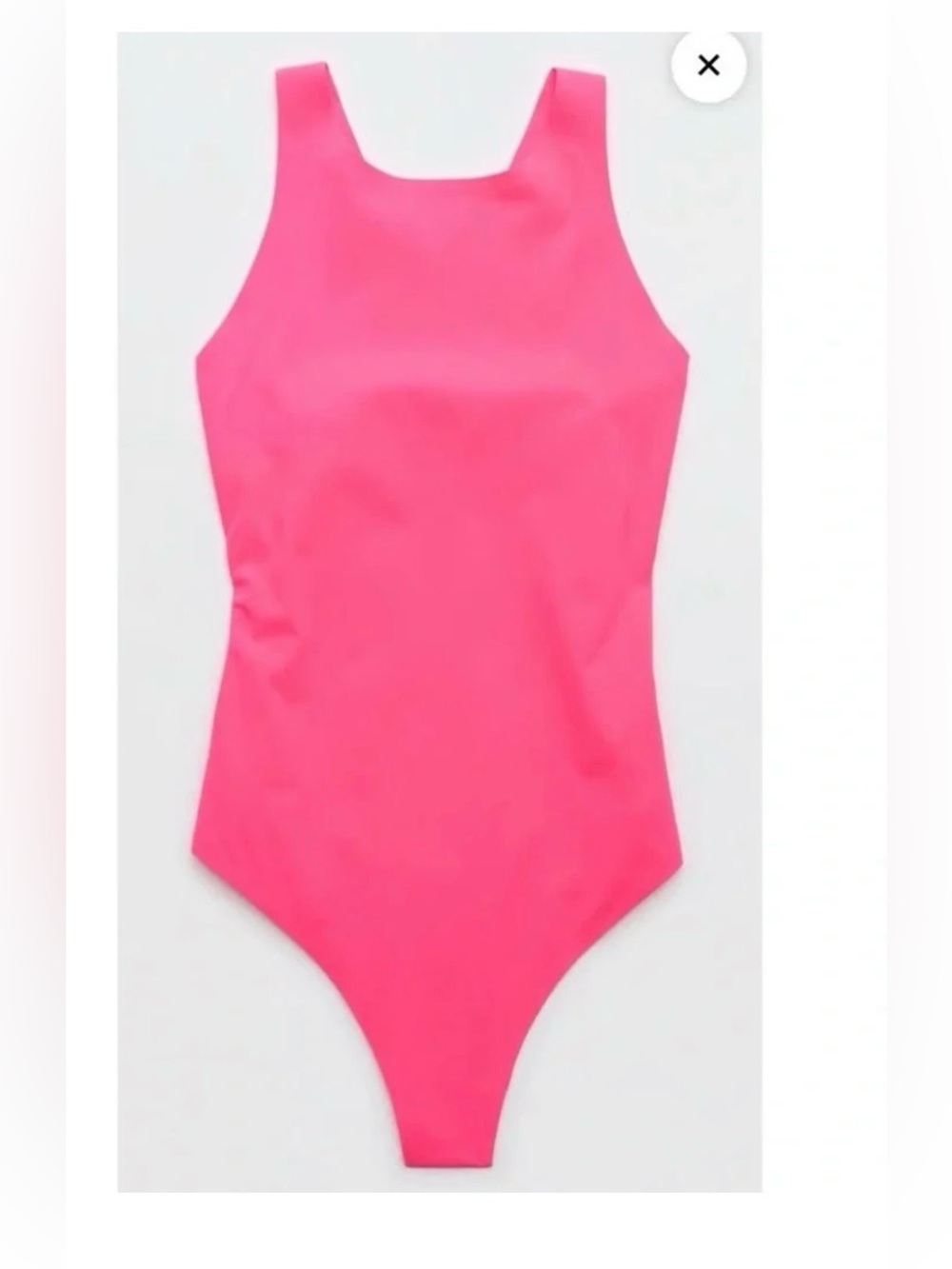 Aerie Smoothez Racerback Bodysuit Size XXL Luminous Rose